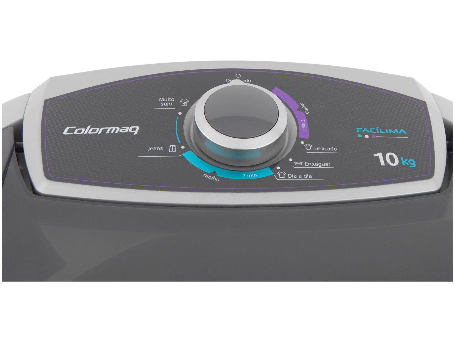 Tanquinho Semiautomático Colormaq 10Kg – LCS 10 cinza