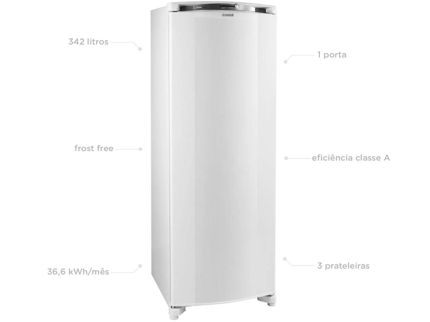 Refrigerador Consul Frost Free 342L CRB39