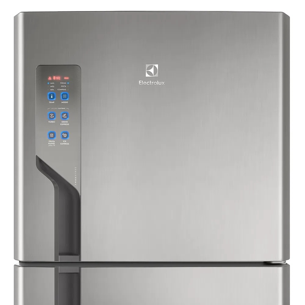 Refrigerador Electrolux Frost Free Inverter 474L Efficient Duplex Cor Inox (IT56S)