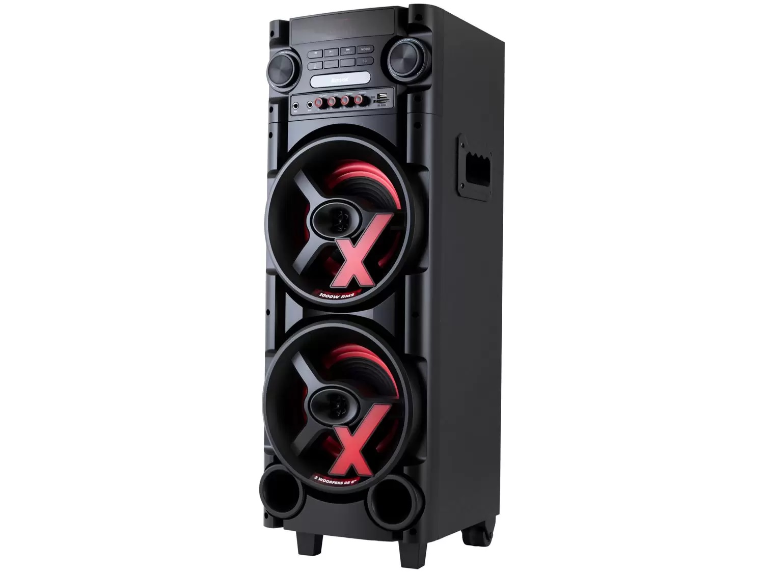 Caixa de Som Torre AMVOX ACA 1000 NEW X – Bluetooth 1000W RMS Amplificada