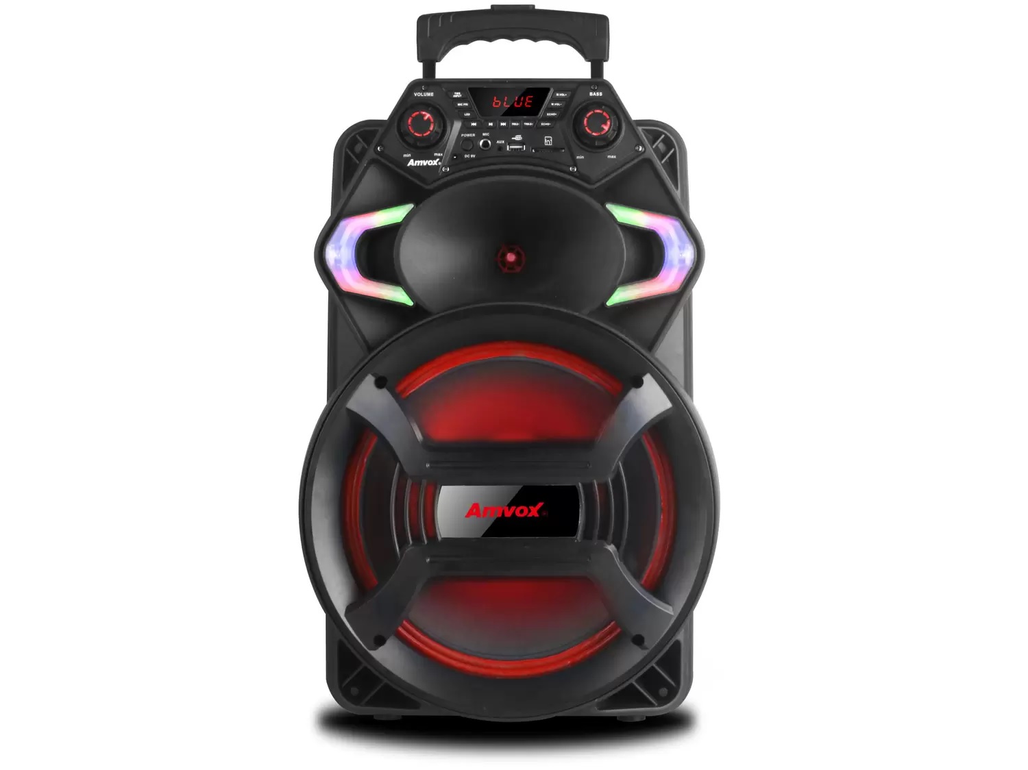 Caixa de Som Amvox ACA 550 Strondo II – Bluetooth Amplificada 550W 10” USB com Tweeter