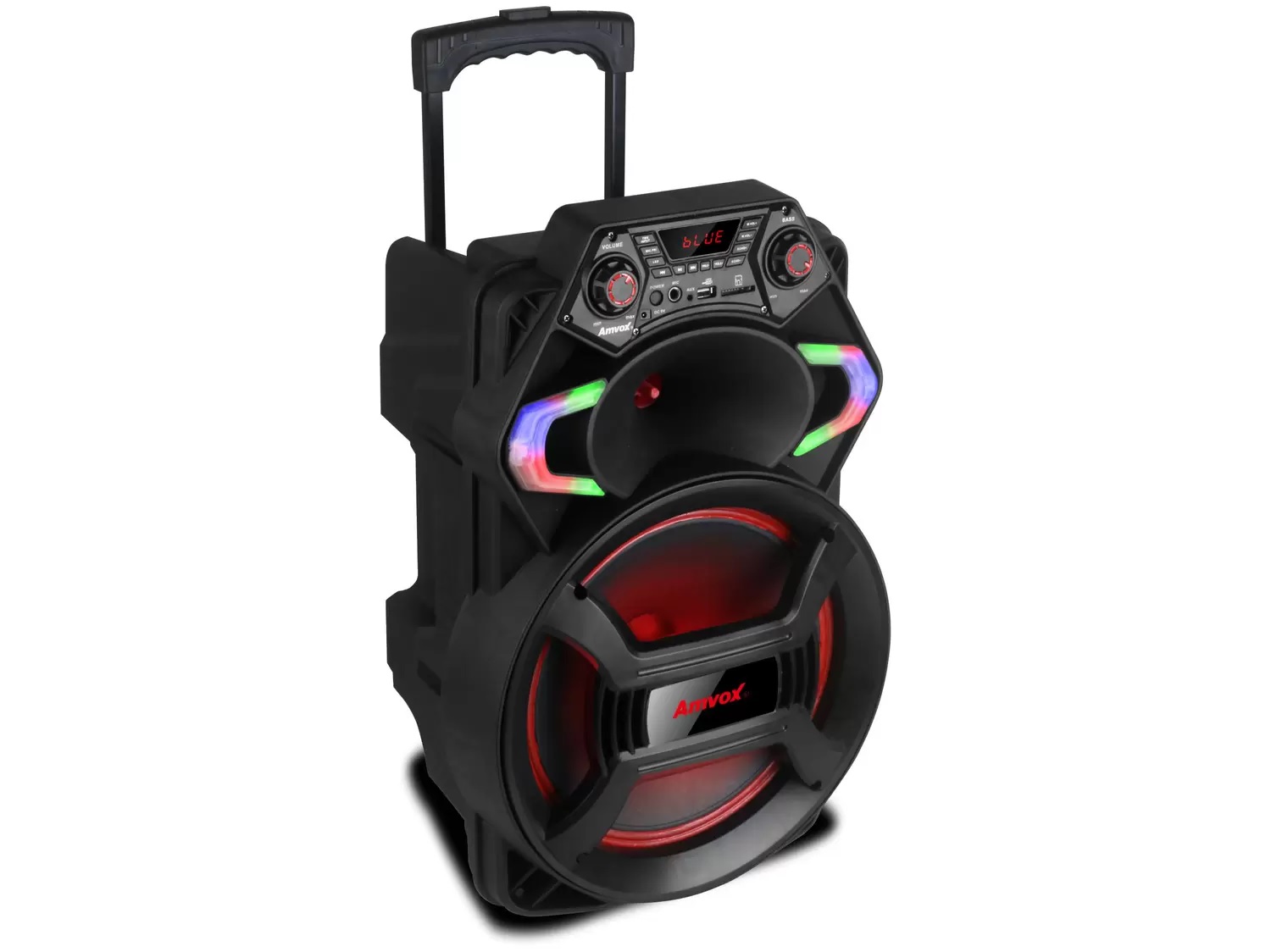 Caixa de Som Amvox ACA 550 Strondo II – Bluetooth Amplificada 550W 10” USB com Tweeter