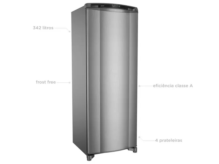 Refrigerador Consul Frost Free Evox – 1 Porta 342L com Gavetão CRB39 AKBNA